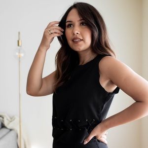 Zara tie crop top